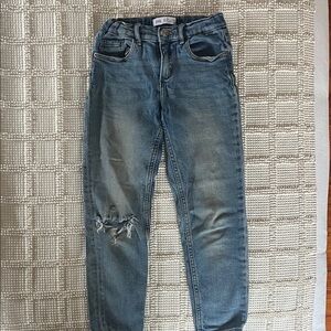 Zara Faded Denim Jeans with Ripped Detail